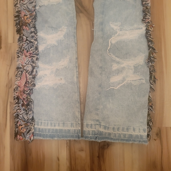 Stacked Jeans Embroidered Sides 32 - Picture 9 of 13